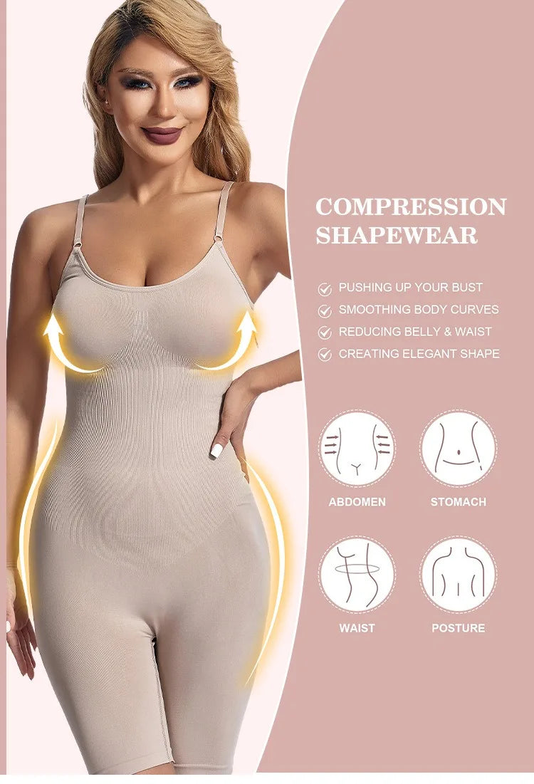 Women Bodysuit Sexy Shapewear Boxer Briefs Tummy Control Full Shaper Slimming Sheath Butt Lifter Thigh Slimmer Abdomen Corset