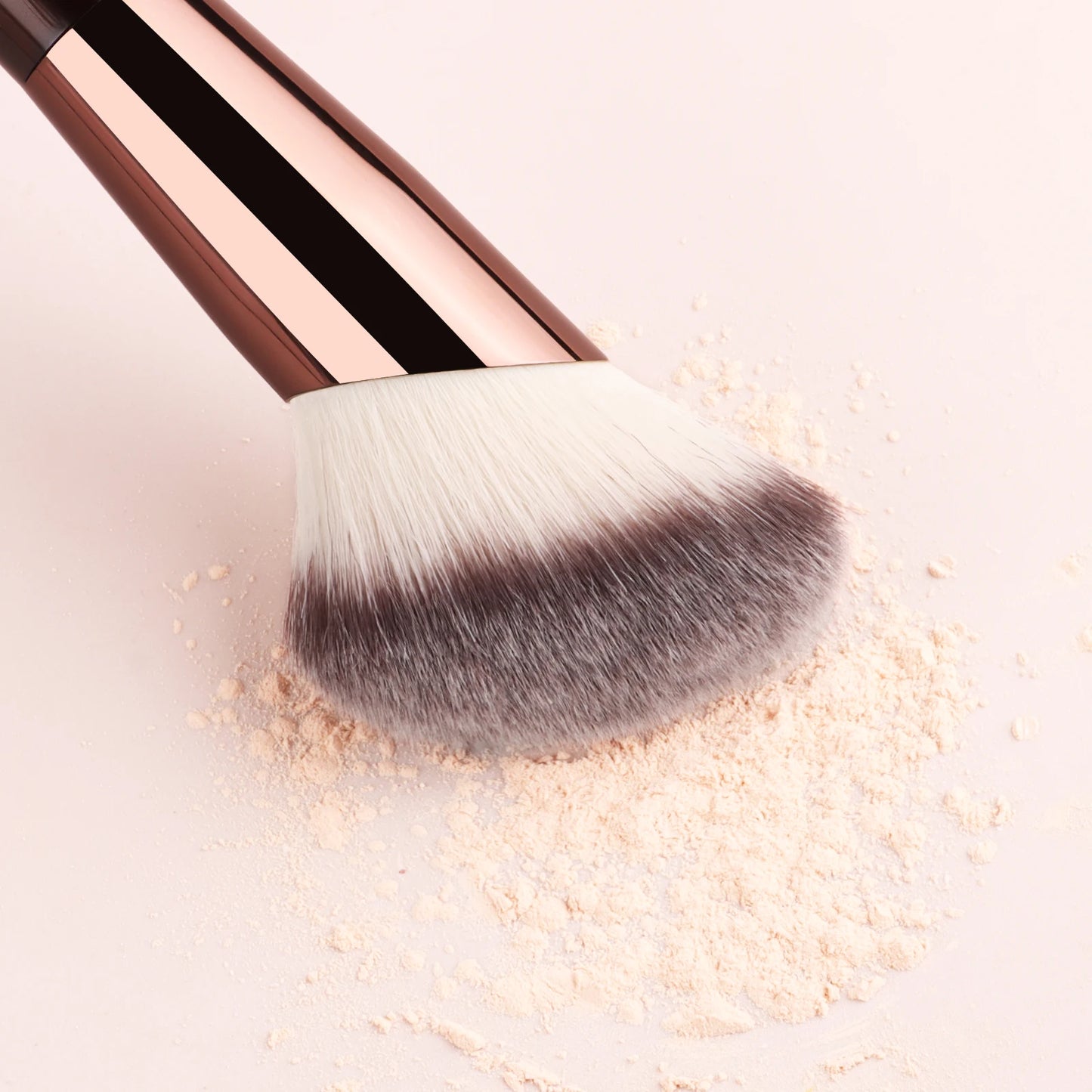 Single Makeup Brush for Flawless Application Seamless Finish Foundation Brush Soft Fiber Hair Fashionable Design