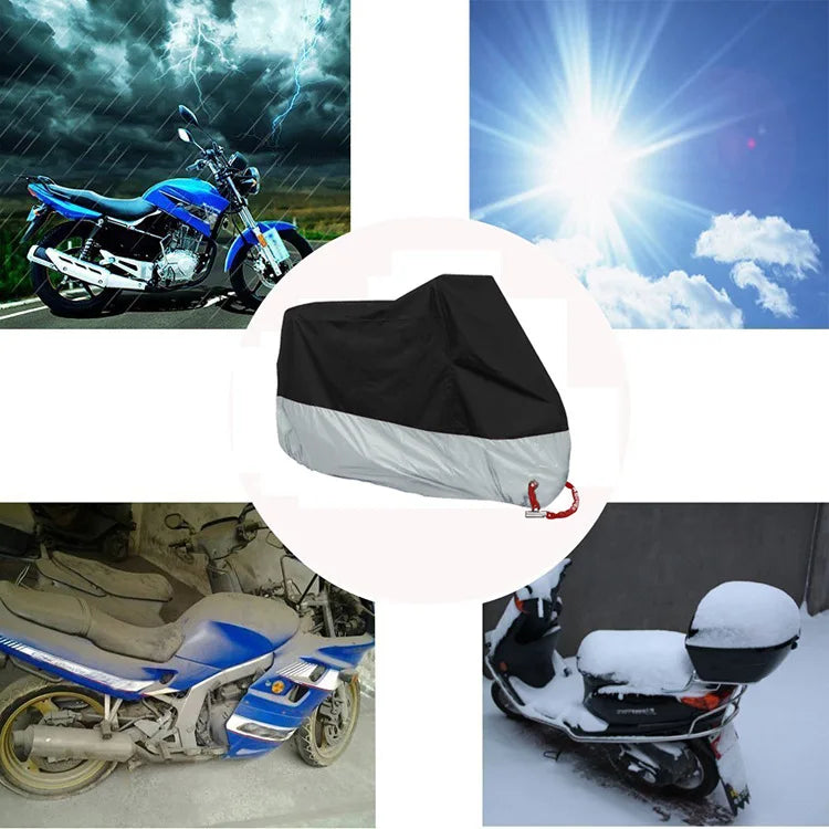 Motorcycle Cover M L XL XXL XXXL XXXXL Universal Outdoor Uv Protector Bike Rain Dustproof Scooter Covers Waterproof