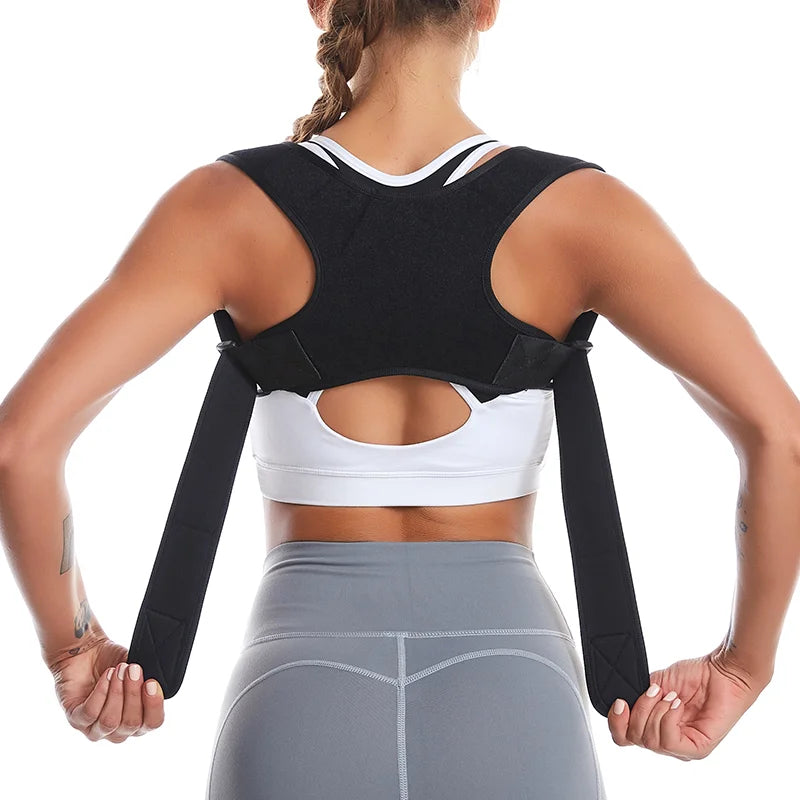 Women Adjustable Posture Corrector Preventing Humpback Protection Spine Pain Relief Correction Belt Upper Back Shoulder Support