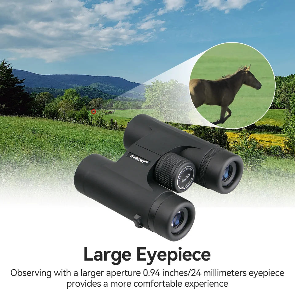 Svbony F9333A/F9333B Binoculars 10X42/8X32 Telescope Powerful Professional HD Long Range Camping Equipment For Traving Suvival