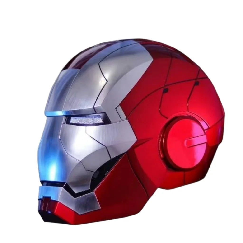 Iron Man Mk5 Helmet 1:1 Scale Electric Voice Activated Wearable Mask With Automatic Opening Closing Adult Toy Gift Collectible