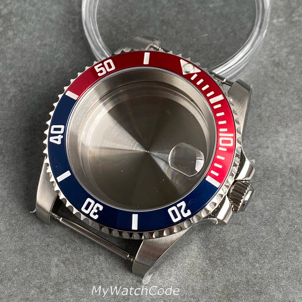 40mm Sub GMT Watch Case for NH34 NH35 NH36 NH37 NH38 NH39 NH70 NH72 Movement 120Click Bezel 200m Waterproof Resistant Steel