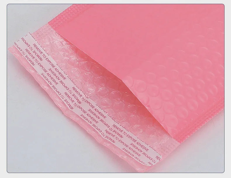 20Pcs Pink Poly Bubble Mailers Padded Envelopes Self Seal Padded Envelopes Gift Bags Black Packaging Envelope Bags For Book