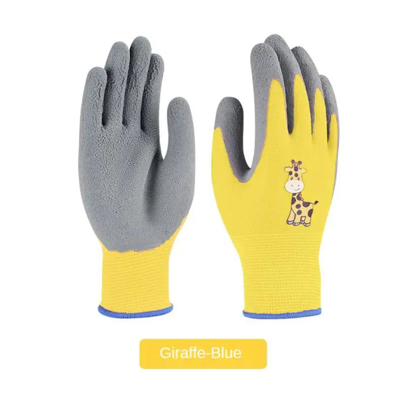 Kids Gloves Durable Waterproof Garden Work Non-Slip Portable Children Safety Yard Work Gloves Gardening Gloves Garden Supplies