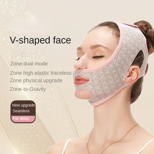 1pc Face Slimming Bandage V Line Cheek Chin Neck Shaper Massage Strap Belt Relax Lift Up Mask Beauty Face Sculpting Sleep Mask