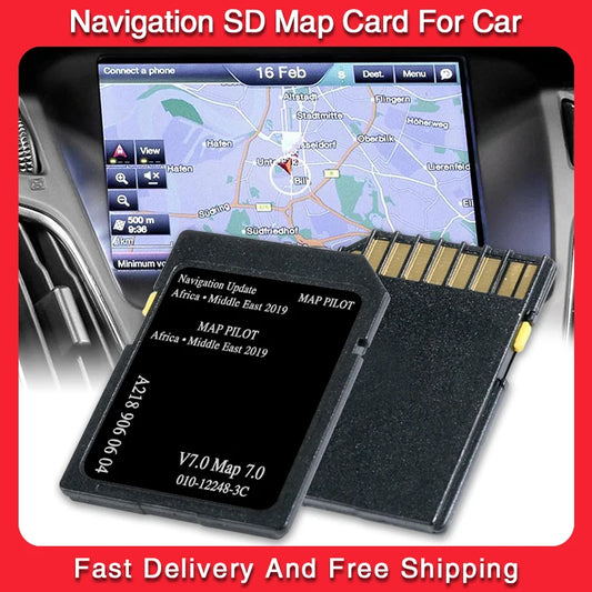 GPS Maps Africa Middle East Version for Mercedes GL/GLA/GLE/GLS-class Car GARMIN Navigation SD Card A2189060604 Free Shipping