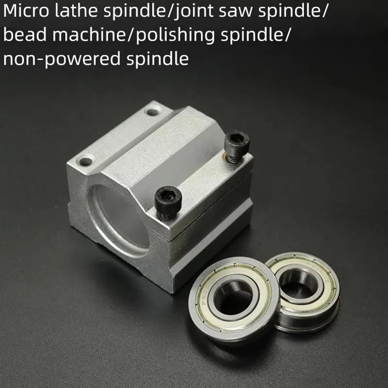 Spindle Assembly for Woodworking Mini Lathe Beads Locomotive Lathe 65 Small 50 Three-jaw Rotary Chuck 80 Four-jaw Chuck
