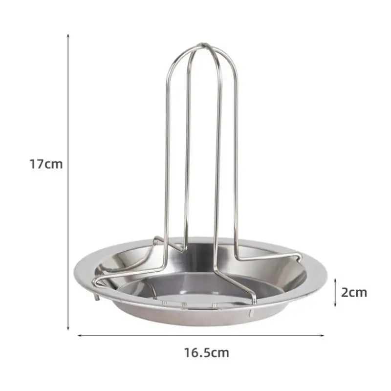 2024 Chicken Roaster Rack Stainless Steel Roasting Grill Stand Kitchen Outdoor BBQ Tools Non-stick Grilled Chicken Plate