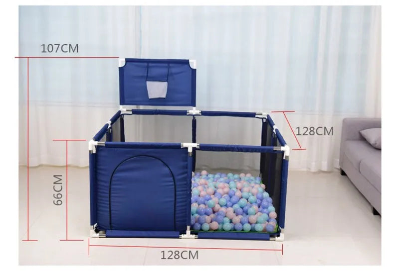 Baby Playpen for Children Large Size Baby Playground Infant Safety Barriers Dry Balls Pool Newborn Stocking Activity Game Park