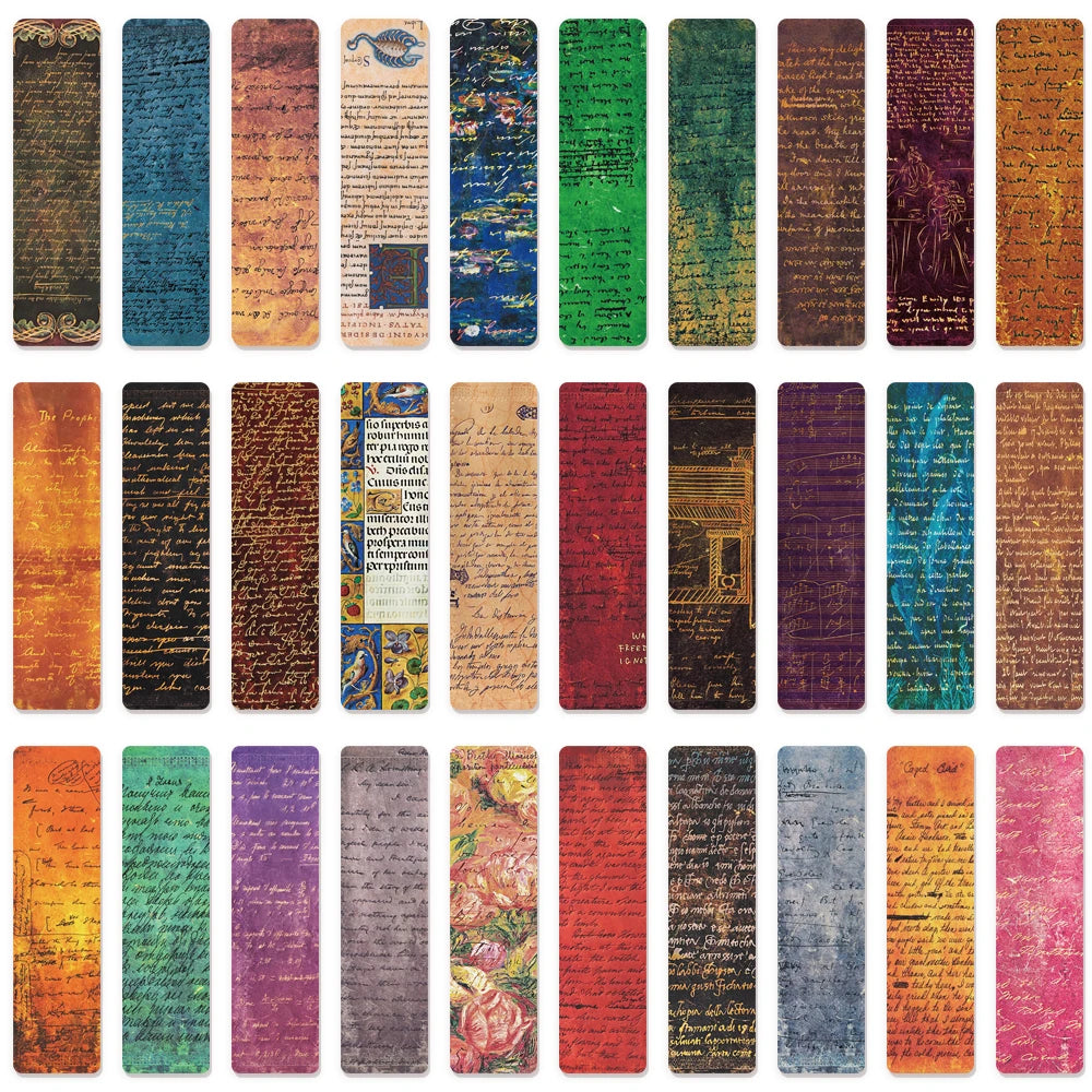30PCS Celebrity Manuscripts, Bookmarks, Personalized and niche Decorations, Student Books, Page Annotations, Bookmarks, Gifts