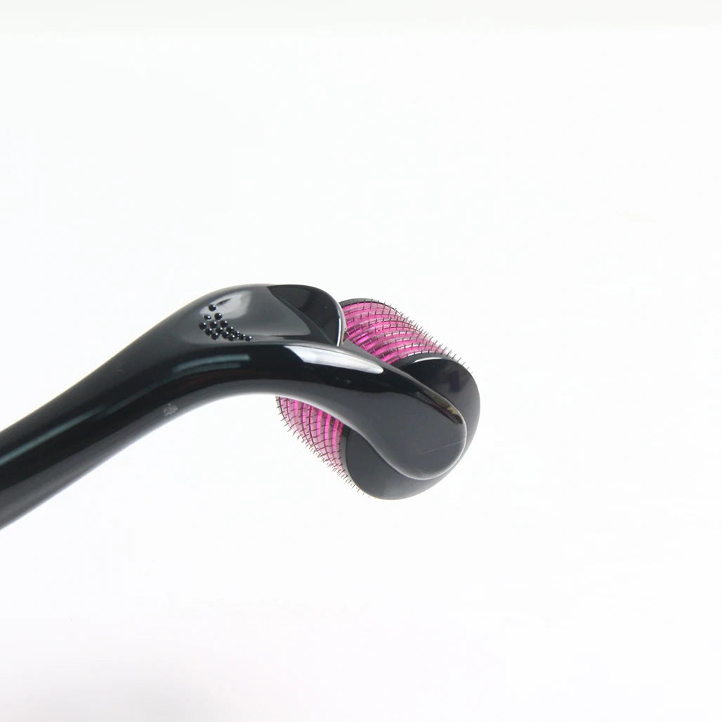 Purple Black Derma Roller 540 Stainless Steel Black Microneedling Roller Facial Skin Care Home Use for Face Beauty Massage Tools