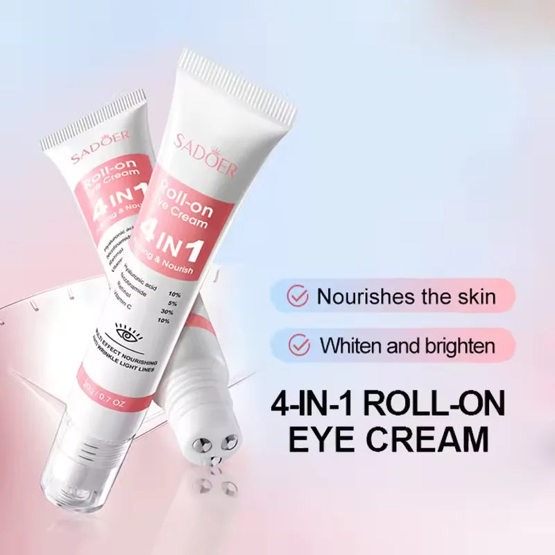 Instant Eye Bag Removal Cream Retinol Anti-Wrinkle Fade Fine Lines Firming Skin Anti Dark Circle Puffiness Brighten Eye Care