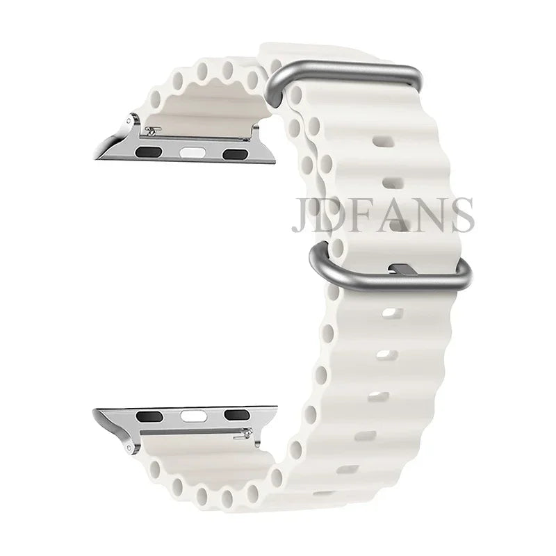 Strap For Apple watch ultra band 49mm 44mm 45mm 41mm 40mm 38mm 44 45 mm 1:1 Original Ocean belt iWatch series 9 8 7 se bands