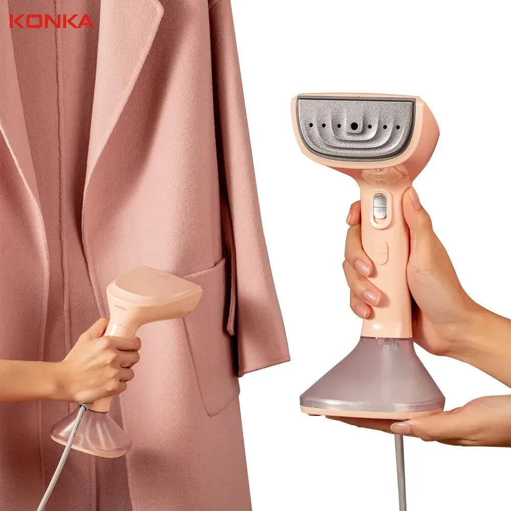 KONKA Handheld Garment Steamer 1500W Household Fabric Steam 300ml Water Tank For Home Travel Fast-Heat Wet Dry Ironing Machine