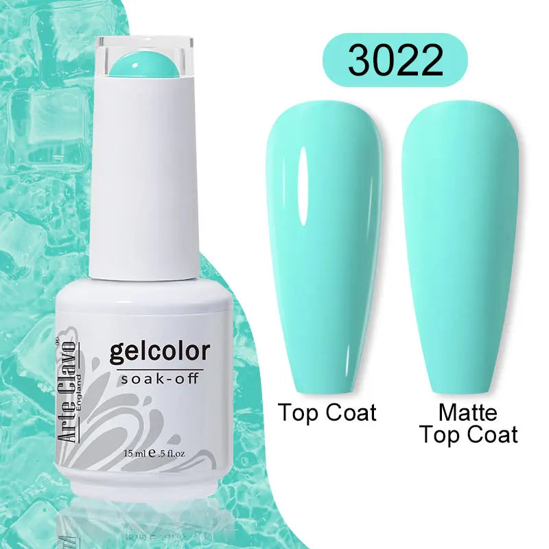 Arte Clavo 15ml Gel Polish Hybrid Varnishes 179 Colors Nails Art For Manicure Soak Off UV Need Top Base Primer Gel Nail Polish