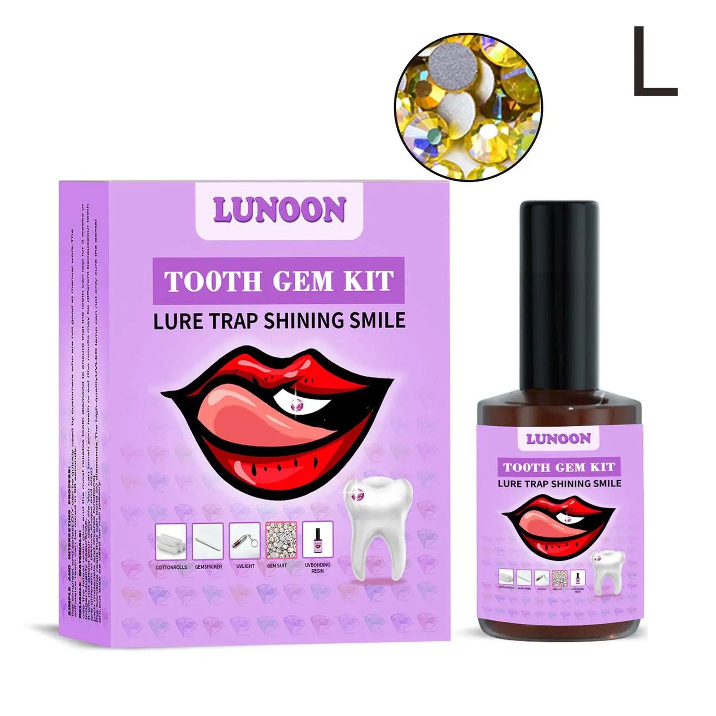 DIY Teeth Ornament With Curing Light Glue Professional Dental Adhesive Gem Crystals Ornaments Easy To Remove Unisex Dental Decor