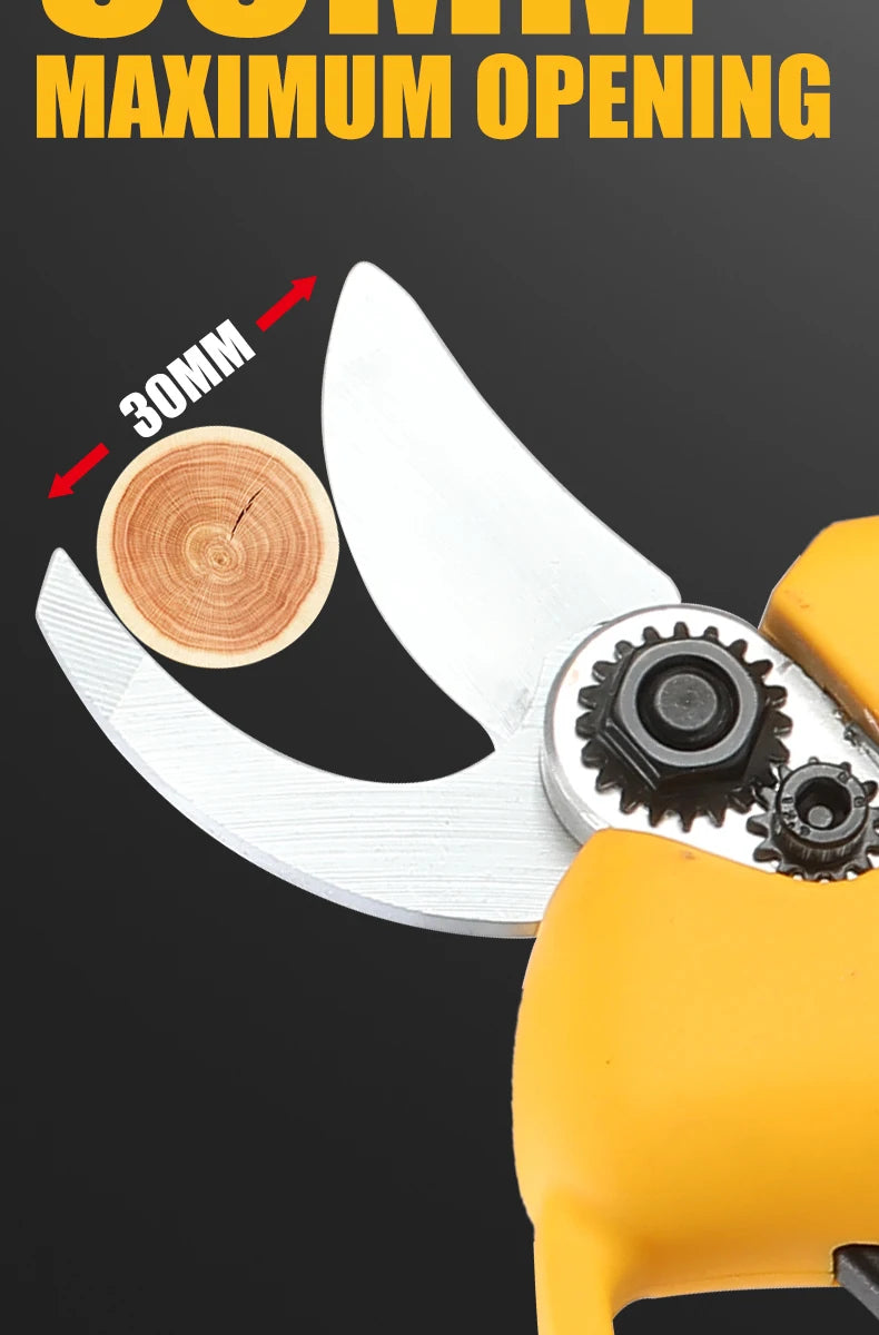 LYUWO Rechargeable Wireless Pruning Scissors, Fruit Tree Potted Pruning Electric Tool, 20V brushless, 30mm