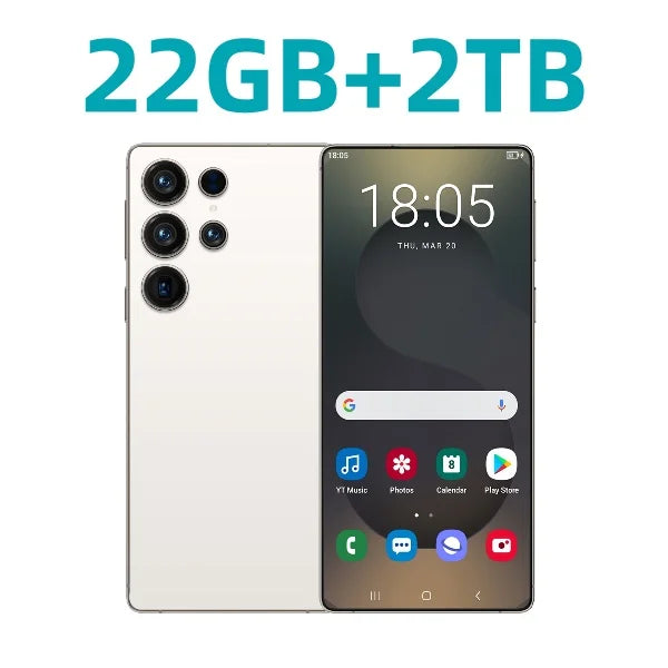 HOT 2025 new S25 Ultra original intelligent 5G dual card dual standby Android 14 system global version phones 8000mAh battery