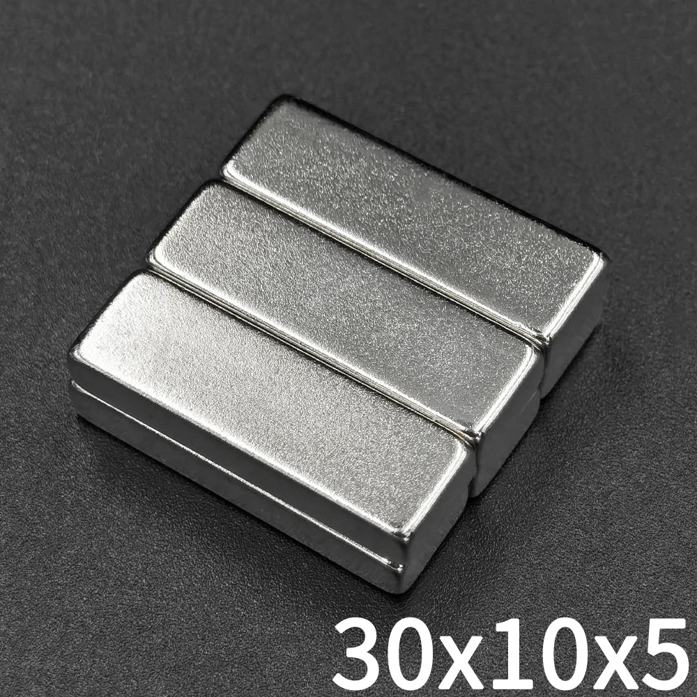 2/5/10/20/50Pcs 30x10x5 mm Square Neodymium Magnet N35 Blocks Super Powerful Strong Permanent Magnetic imanes 30mm x 10mm x 5mm