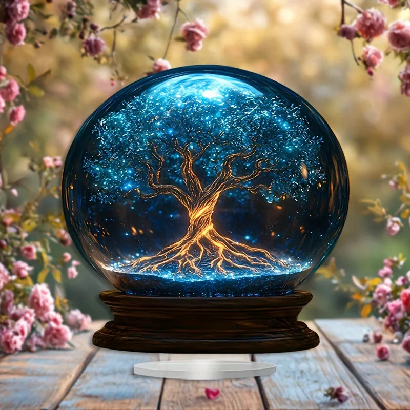1PCS Crystal Starry Sky=Home Decoration Statues Ideal for Living Room Decoration, Bedroom Decoration Statues, and Party Decora