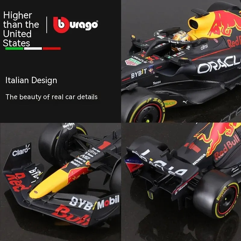 1/24 New F1 RB18#11Perez Racing Compatible with Red Bull 1:24 Static Alloy Car Collectible Gift Die Cast Model