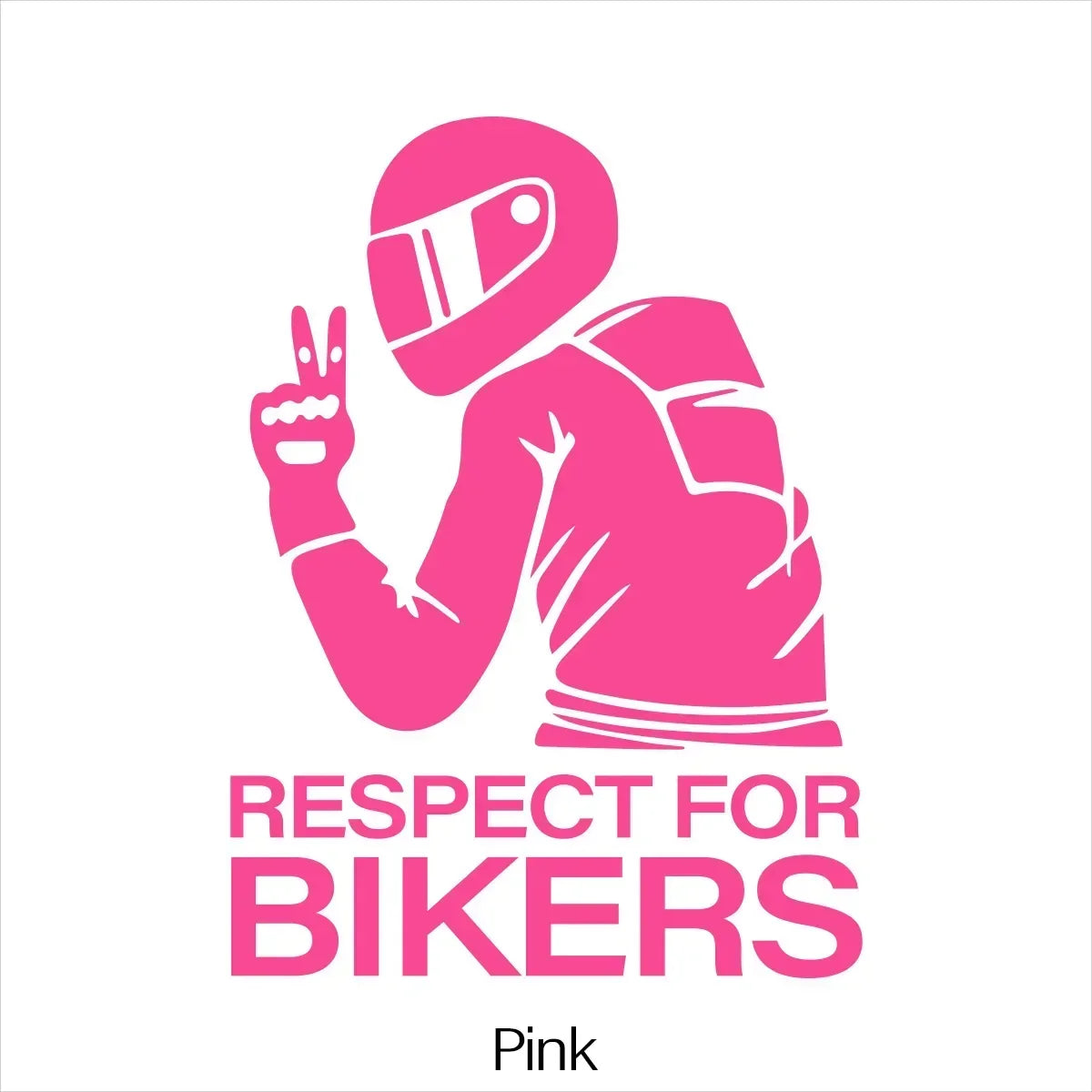 Respect for Bikers Car for Bikers Personality Laser Reflective Sticker Motorcycle Rider Electric Friends Creative Tools Amagi