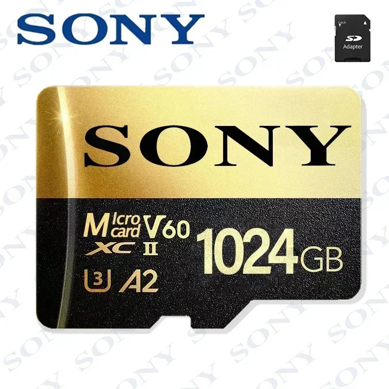 -Original-Sony-2TB Micro TF SD Card 1TB SD Memory Card 128GB 256GB U3 4K Full HD TF Memory Flash Cards for Xiaomi Phone Computer
