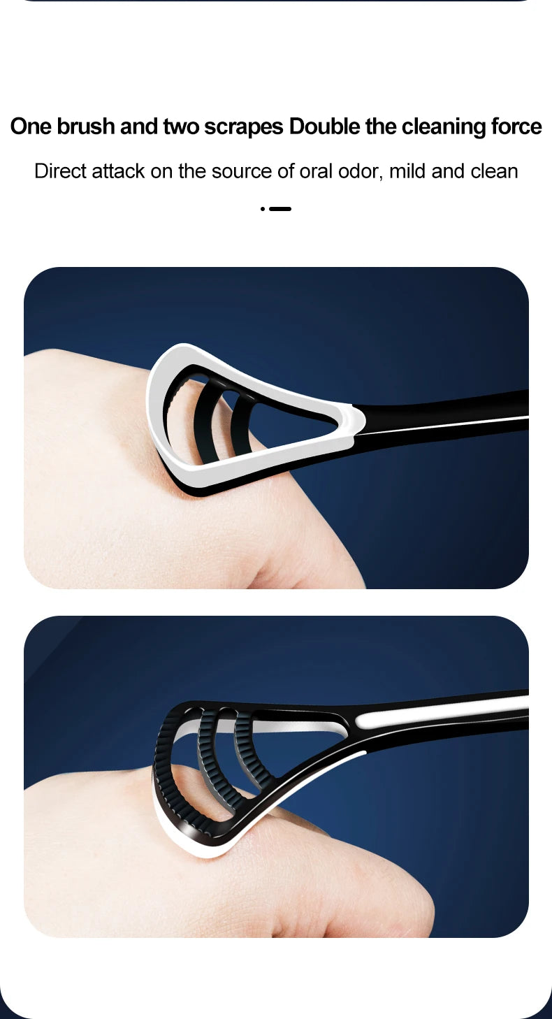 Fawnmum Silicone Tongue Scraper 1Pcs Macaron Color Tonger Brush Cleaning Tools Toothbrush Oral Care Fresh Breath Safe Clean