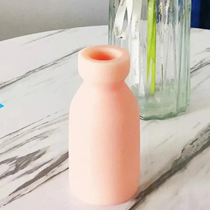 Male masturbator toys milk bottle aircraft cup sex toys vaginal silicone soft adult toys vagina oral sex pocket masturbator