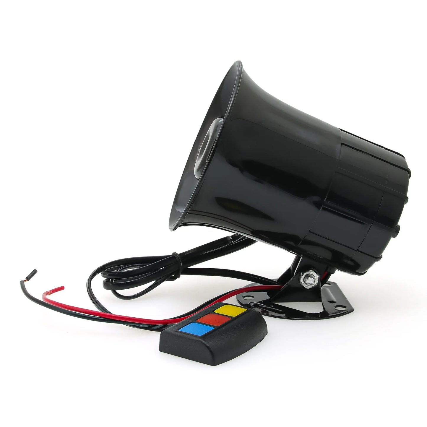 Universal 3-Tone Sounds Siren Horn Car Loud Horn 110dB Sound Motorcycle Warning Alarm Police Fire Siren Speaker Outdoor 20W