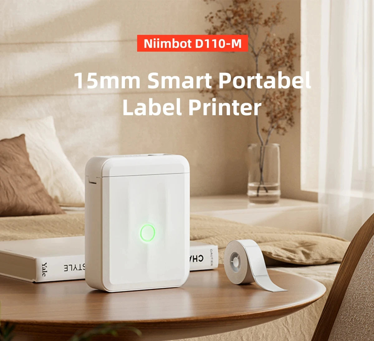 Niimbot New D110 Mini Portable  Thermal Printer Sticker Labeling Machine Adhesive Label Maker Printer UV Price Labeller Wireless