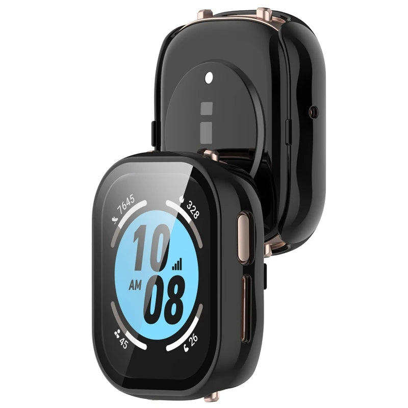 Tempered Glass + PC Cover for Honor Watch 4 5 Full Coverage Protective Bumper Case for Honor Watch4 Screen Protector Accessories