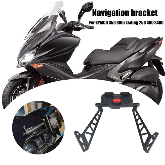 USB Charger Phone Holder Stand Bracket for KYMCO Down Town 350 300i Xciting 250 400 s400 Motorcycle GPS Navigation Plate