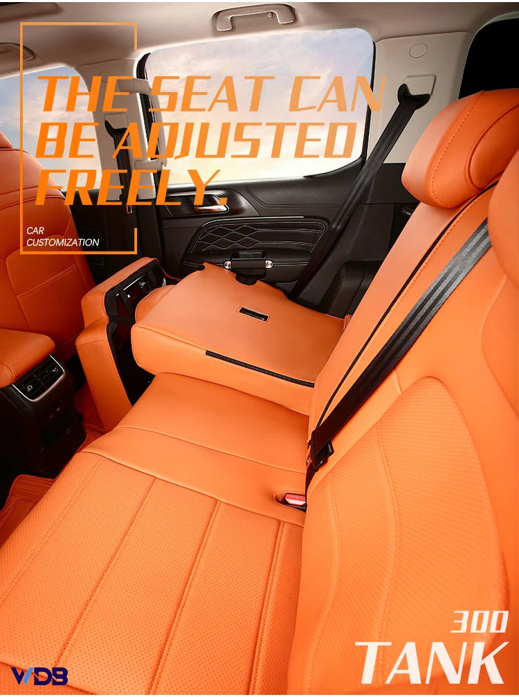 Custom Car Seat Covers Full Set Leather For Tank 300 2021 2022 2023 2024 Auto Interior Styling Protector Accesories Styling
