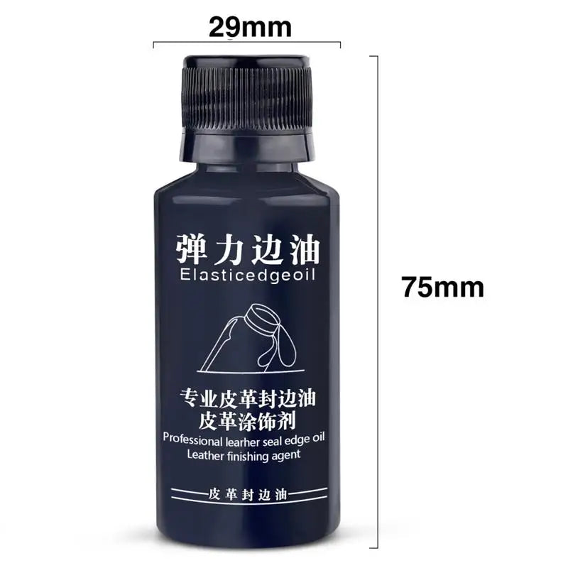 30ml Stretch Matte Elastic Edge Sealing Oil Leather Dye Coloring Coats Edges Repair Wrap Liquid DIY Leather Craft Paint Pigment