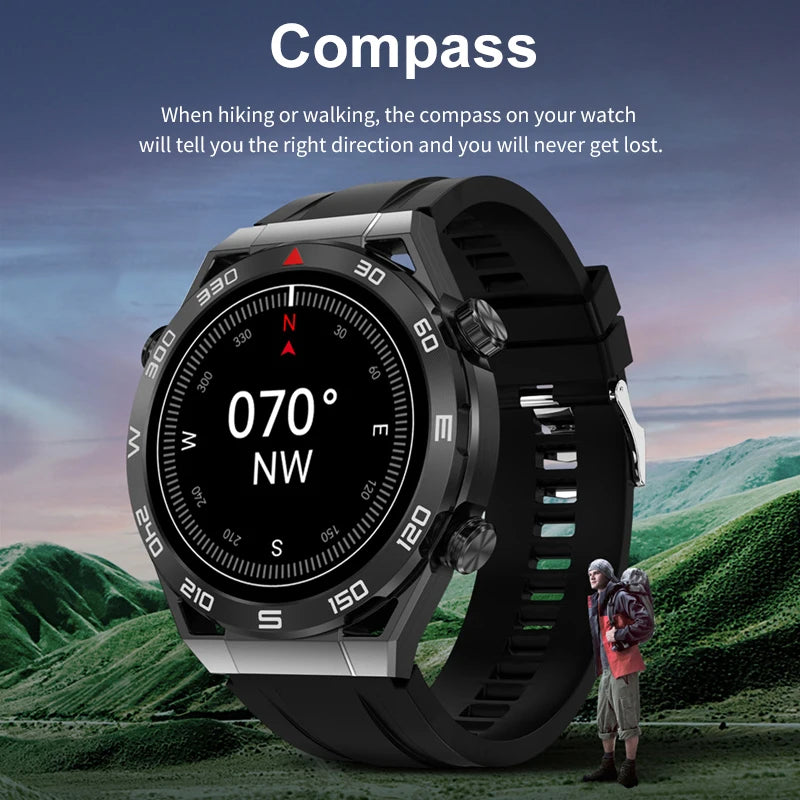 Smart Watches For Men Luxury NFC Smart Watch Men GPS Tracker Fitness Bracelet Heart Rate ECG+PPG Bluetooth Call Smart Watch 2024