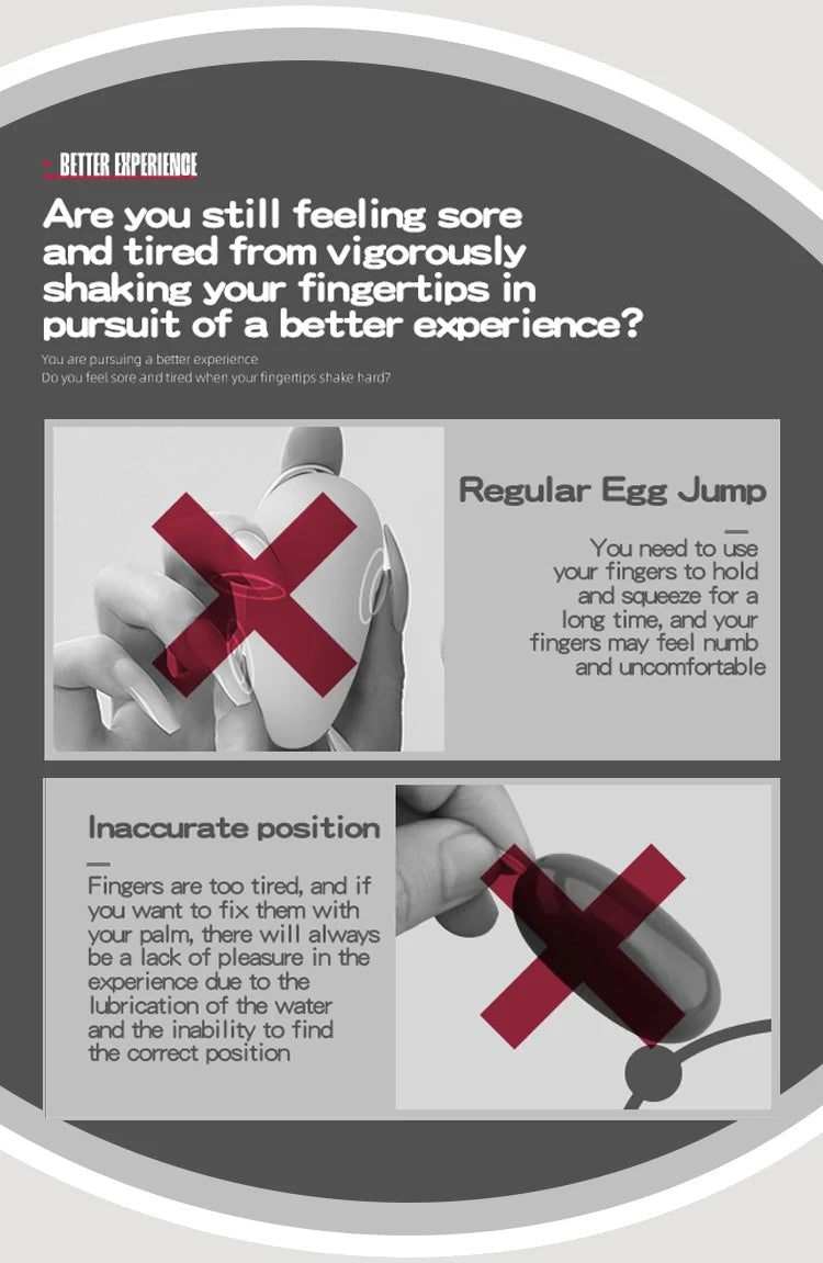 JIUUY Invisible Wear Vibrators for Women Massager Vibrates Clitoris G Spot Jump Egg Sex Products Sextoys Adult Toy