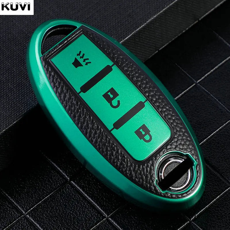Leather TPU Car Key Case Cover Shell for Nissan Qashqai X-Trail T32 T31 Juke J10 J11 Kicks Tiida Pathfinder Note for Infiniti