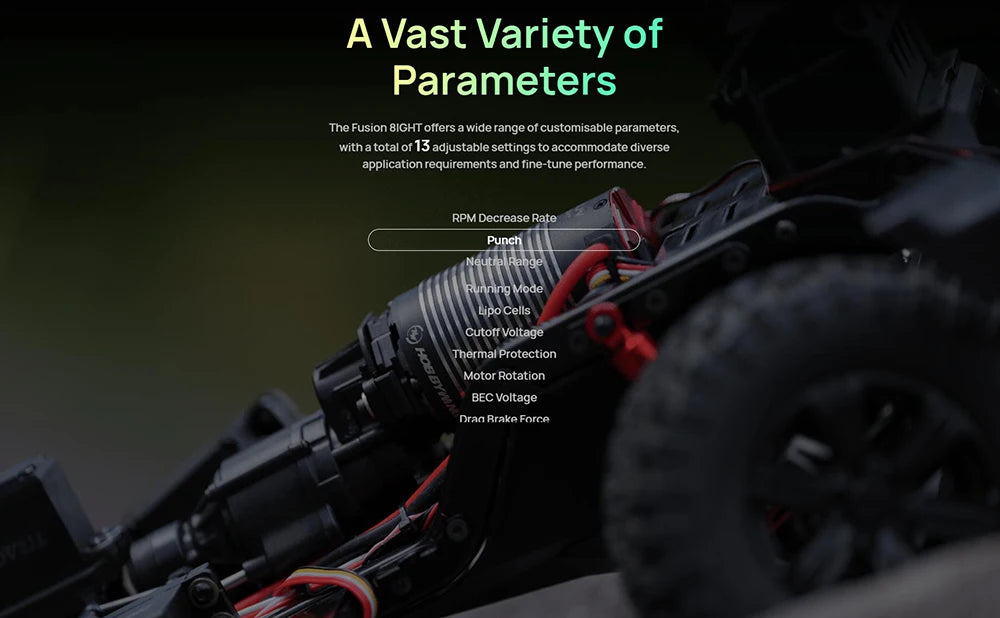 Hobbywing Quicrun Fusion 8ight 2-in-1 80a 2300kv Brushless Sensored Motor Esc Integrated For 1/8 Rc Car Rock Crawler Power Syste