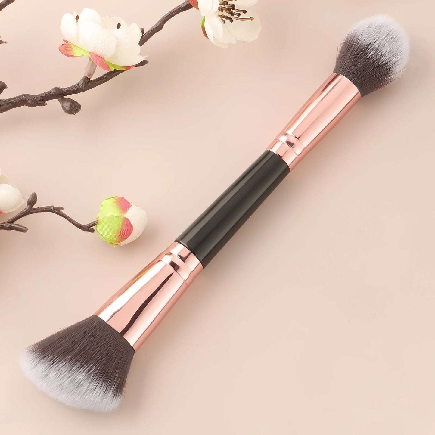 Dual Purpose Makeup Brush,1pcs Neutral Double headed Multifunctional Cosmetic Brush For Making Up Supply