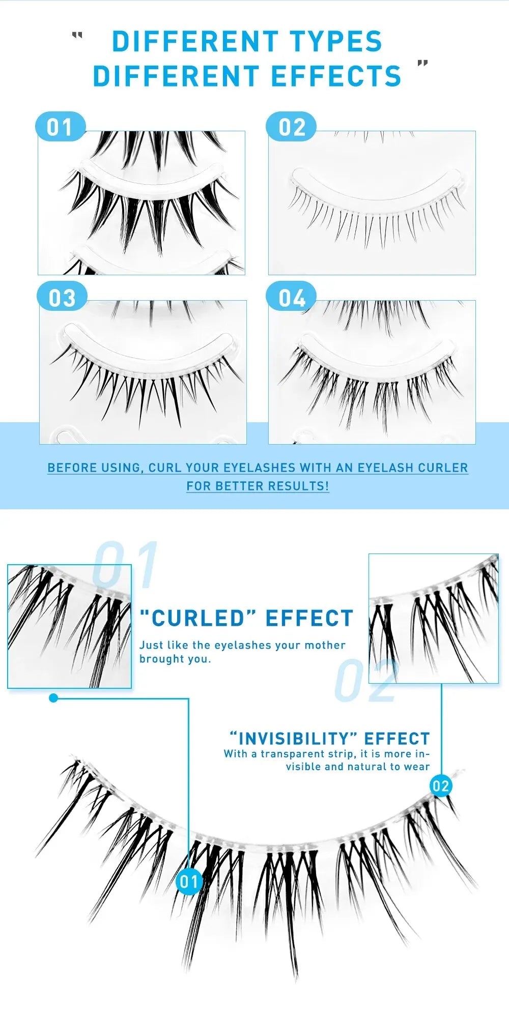5Pairs Lashes Premade Fan A/M Shape 3D Spikes Cluster Eyelash Mix Extension Makeup Super Natural Wispy DIY Premade Peduncle