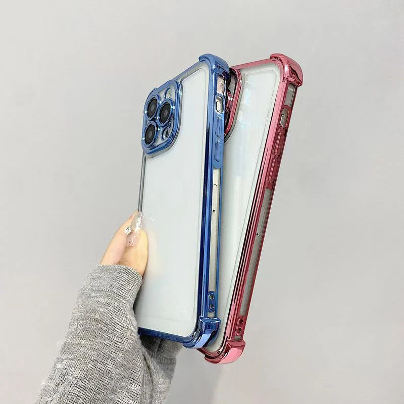 For OPPO A80 Case OPPO A3 Pro Phone Case oppo k12x A80 5G Cover Four Corners Thickening Shookproof Plating Silicone back cover
