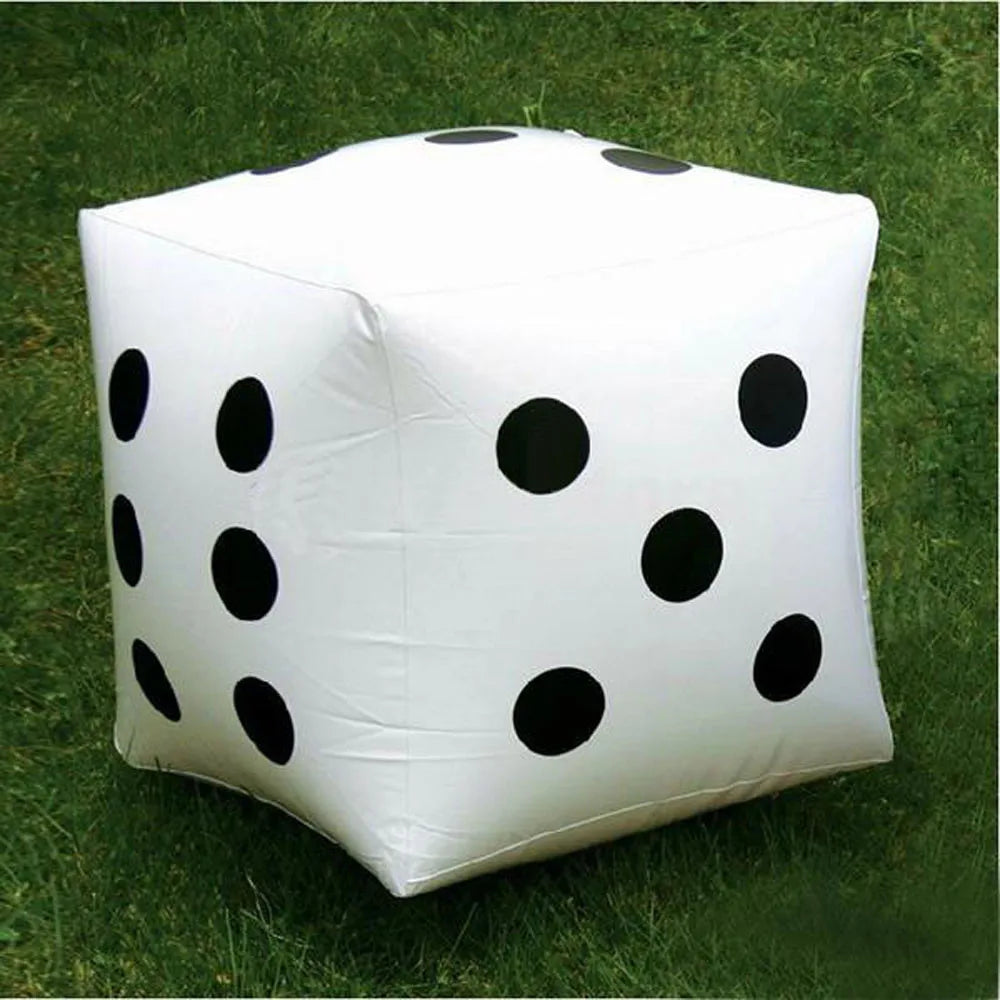 Funny Outdoor Inflatable Dice 28*28cm Pool Party Games Entertainment Dot Diagonal Giant Child Adults Game Play Cube Toy