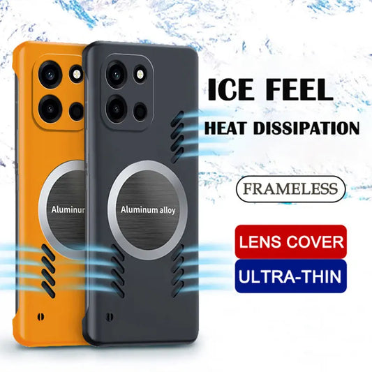 Graphene Heat Dissipation Cooling Magnetic Phone Case for ONEPLUS Nord6 CE6 Nord 6 Shockproof Hard PC Frameless Cover