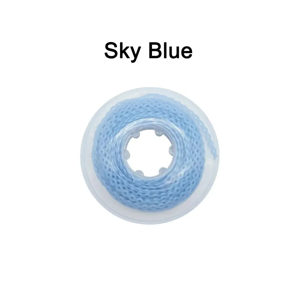 15 Feet/Roll Dental Orthodontic Elastic Ultra Power Chain Rubber Bands Long Short Continuous Denspay Dental Orthodontic Material