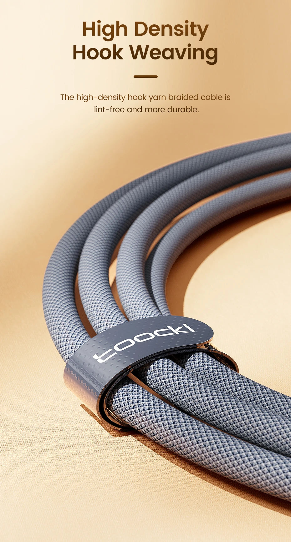 Toocki USB Type C to Type C Cable 100W Fast Charging for iPhone 15 Pro Max MacBook Samsung Galaxy Huawei Xiaomi Oneplus POCO
