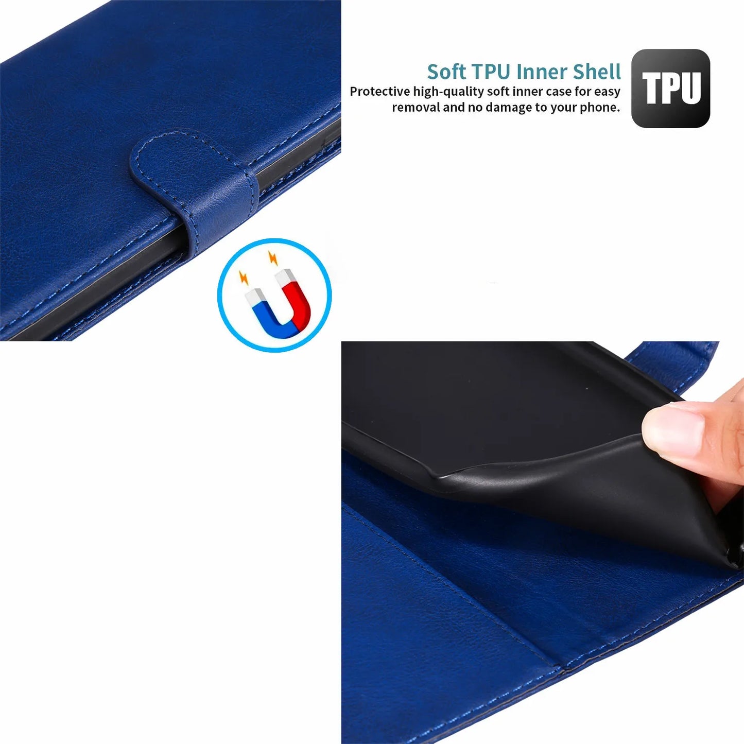 Leather Flip Phone Case For Samsung Galaxy Note 8 9 10 Plus 20 Ultra M35 M55 M54 M53 M52 M33 M31S M32 M23 M10 M62 Wallet Cover