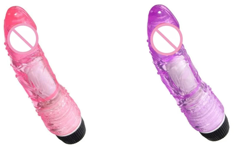 Dildo Vibrator Sex Toy Male Realistic Dildo TPE Jelly Penis Vibrating Vagina Massager Female Clitoral  Stimulation Masturbator