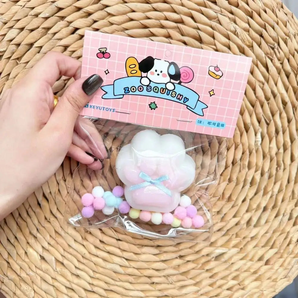 Squeeze Cat Paw Toys Pinching Cat Paw Decompressing Toy Soft Sticky Stress Relief Relax Toys